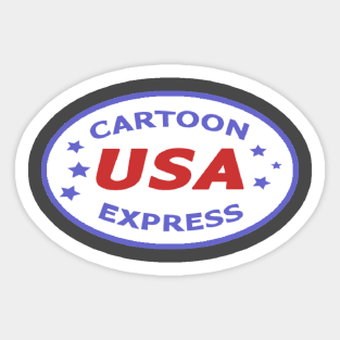 USA Cartoon Express Sticker